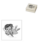Etnische fee 	rubberstempel (Gestempeld)