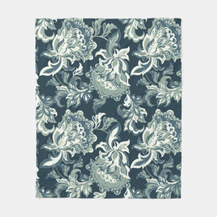  etnische flora naadloos. folkloristisch  fleece deken