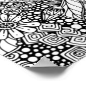 Etnische Floral Geïnspireerd 2 Poster (Hoek)