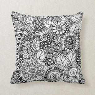 Etnische Floral geïnspireerd Kussen