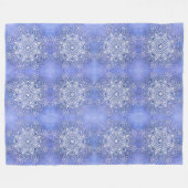 Etnische florale mandala. fleece deken (Voorkant (Horizontaal))
