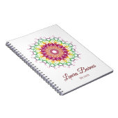 Etnische florale mandala. notitieboek (Rechterzijde)
