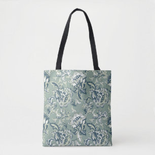 etnische florale naadloze patronen. folklboorbatik draagtas