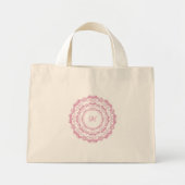 Etnische florroze mandala. Monogram. Mini Tote Bag (Voorkant)