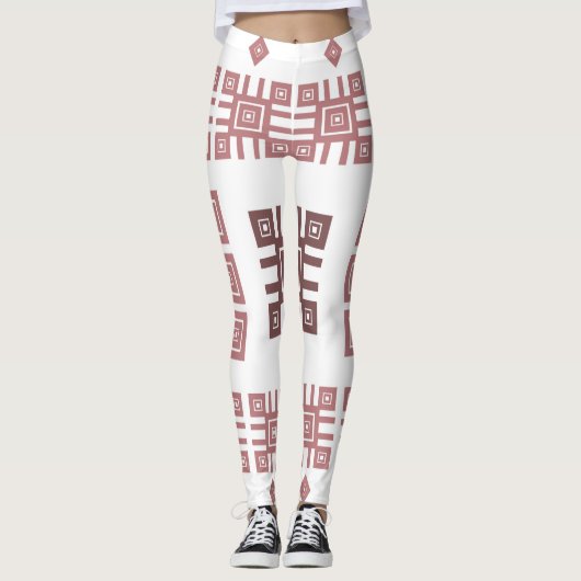 Etnische folkversiering leggings (Voorkant)