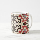 Etnische geometrie: Abstract naadloos Koffiemok (Voorkant rechts)