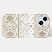 Etnische Geometrische Bloemen Tribal Naadloos Patr Case-Mate iPhone Case (Achterkant (horizontaal))