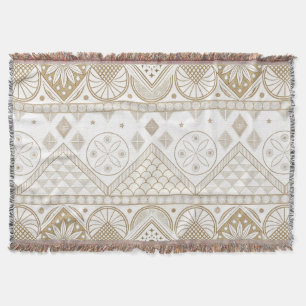 Etnische Geometrische Bloemen Tribal Naadloos Patr Deken