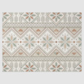 Etnische geometrische bloementribale naadloze patr tissuepapier (Voorkant)