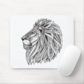 Etnische gepatterde leeuwenkop muismat (Met muis)