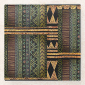Etnische Glazen Onderzetter (Voorkant)