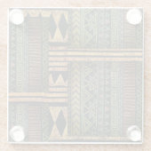 Etnische Glazen Onderzetter (Achterkant)