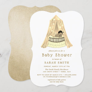 Etnische gouden Baby showers Wiegjes jongen of mei Kaart