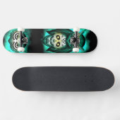 ETNISCHE GROENE UIL SCHEDEL SKATEBOARD (Horizontaal)