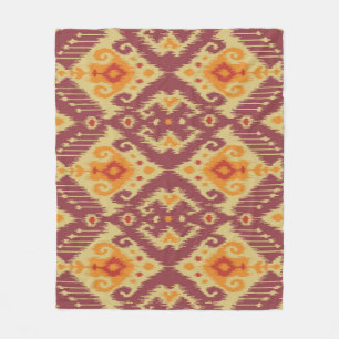 Etnische Ikat Chevron: traditionele achtergrond Fleece Deken