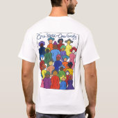 Etnische, interraciale, multiculturele t-shirt (Achterkant)