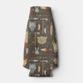 Etnische jachtpatronen flesjeskoeler (Voorkant)