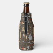 Etnische jachtpatronen flesjeskoeler (Fles Achterkant)