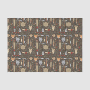 Etnische jachtpatronen tissuepapier