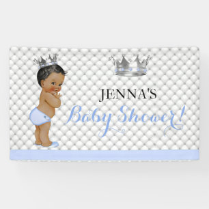 Etnische Kleine Prins Vintage Baby Boy Kroon Spandoek