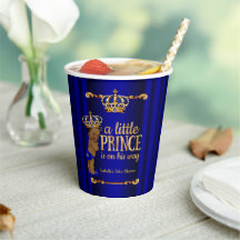 Etnische Koninklijk Blauw Gouden Prins Jongen Baby