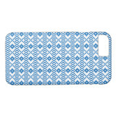 Etnische Letse blauwe en witte tribale volkskunst Case-Mate iPhone Case (Achterkant (Horizontaal))
