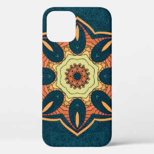 Etnische mandala: naadloos patroon iPhone 12 hoesje