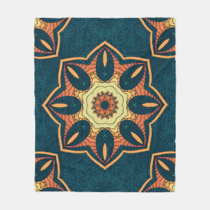 Etnische mandala: naadloos patroon fleece deken