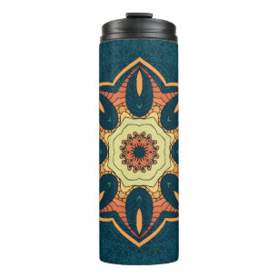 Etnische mandala: naadloos patroon thermosbeker