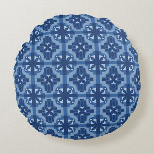 Etnische Marokkaanse motifs naadloos patroon 2 Rond Kussen