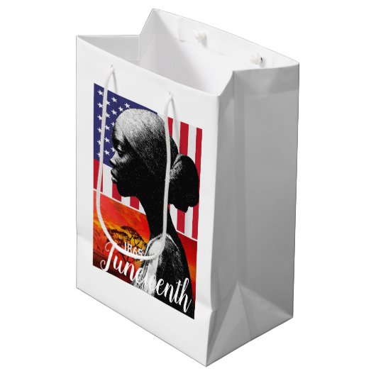 Etnische Medium Cadeauzakje (Voorkant Gekanteld)