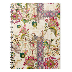 Etnische Mogal Floral Paisley Notitieboek