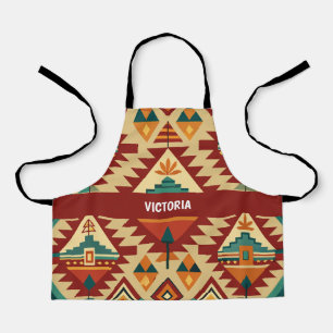 Etnische motieven Retro Aangepast Patroon Schort