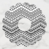 Etnische Motifs 2 Wijnglaslabel (Voorkant)