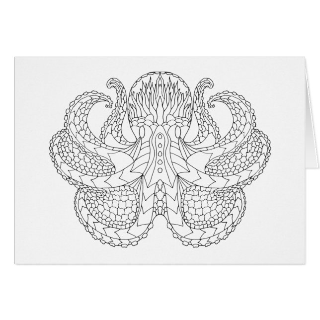 Etnische Octopus (Voorkant Horizontaal)