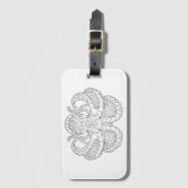 Etnische Octopus Bagagelabel (Voorkant (verticaal))