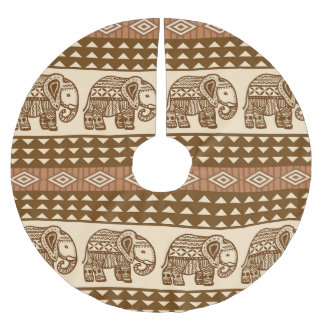 Etnische olifanten geometrisch  patroon kerstboom rok