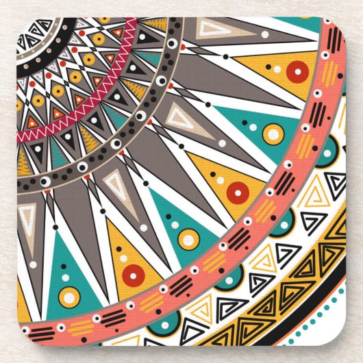 Etnische ornamenten bier onderzetter (Voorkant)