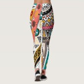 Etnische ornamenten leggings (Achterkant)