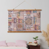 Etnische Patchwork Abstracte muur opknoping Hangend Wandkleed (Slaapkamer)