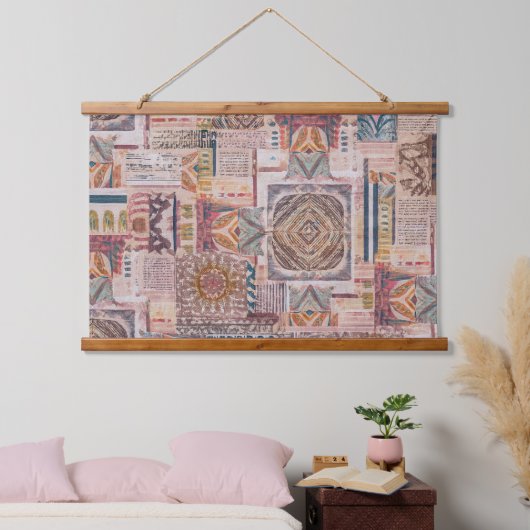 Etnische Patchwork Abstracte muur opknoping Hangend Wandkleed (Slaapkamer)