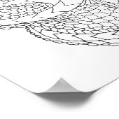 Etnische paterentoctopus 2 poster (Hoek)