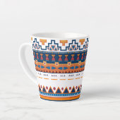 Etnische patronen latte mok (Linkerhoek)