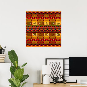 Etnische patronen poster
