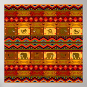 Etnische patronen poster (Voorkant)