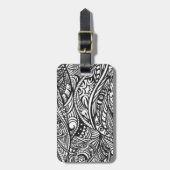 Etnische patroon 3 bagagelabel (Voorkant verticaal)