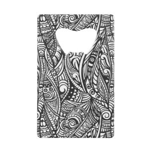 Etnische patroon 3 kredietkaart flessenopener