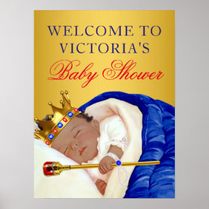 Etnische Prins Baby Shower Bord Poster