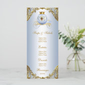 Etnische Prins Baby Shower Menu (Staand voorkant)