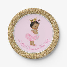 Etnische Prinses Ballerina Roze Goud Baby shower